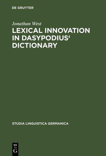 Produktbild: Lexical Innovation in Dasypodius' Dictionary