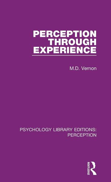 Produktbild: Perception Through Experience