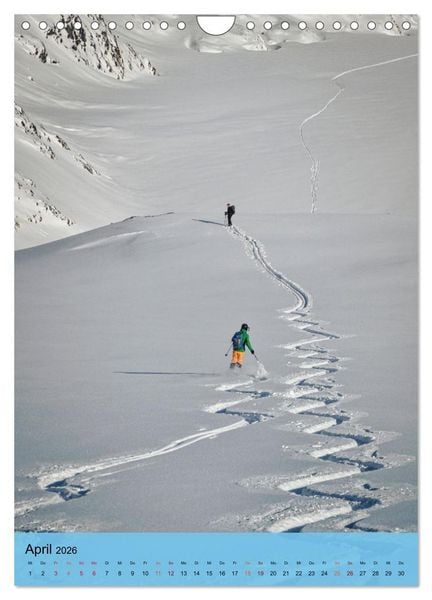 Produktbild: Endlich wieder Skifahren (Wandkalender 2026 DIN A4 hoch), CALVENDO Monatskalender