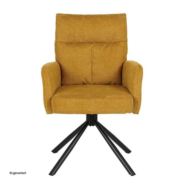 Produktbild: HTI-Living HTI-Living Drehstuhl Kyra Gelb HTI-Living Drehstuhl Kyra Gelb