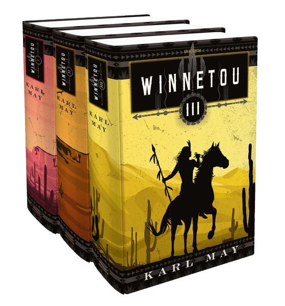 Winnetou I-III (3 Bände), Gebundene Ausgabe von Karl May, Anaconda