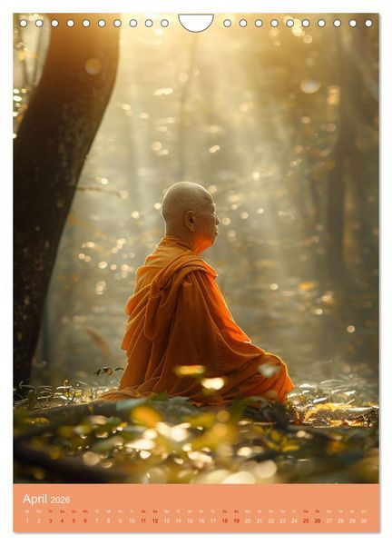 Produktbild: Meditative Stille (Wandkalender 2026 DIN A4 hoch), CALVENDO Monatskalender