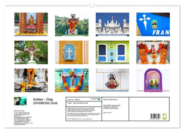 Produktbild: Indien - Das christliche Goa (Wandkalender 2026 DIN A2 quer), CALVENDO Monatskalender