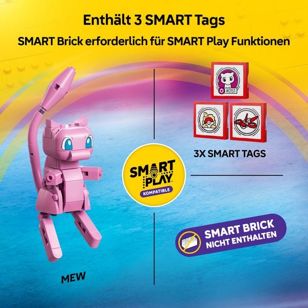 Produktbild: LEGO Pok&eacute;mon SMART Play: Drohnensuche nach einem Mysteri&ouml;sen Mew kompatibles Set 72161