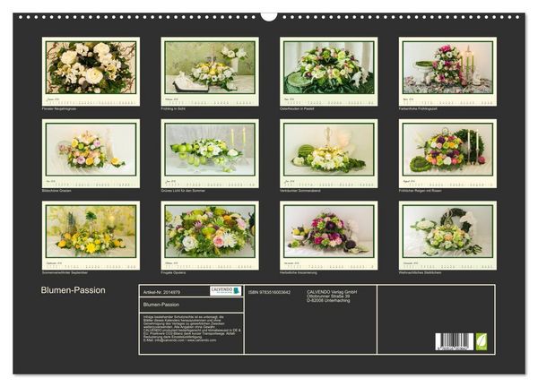 Produktbild: Blumen-Passion (Wandkalender 2026 DIN A2 quer), CALVENDO Monatskalender