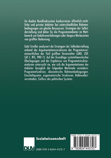 Produktbild: Legitimierungsstrategien des Fernsehens