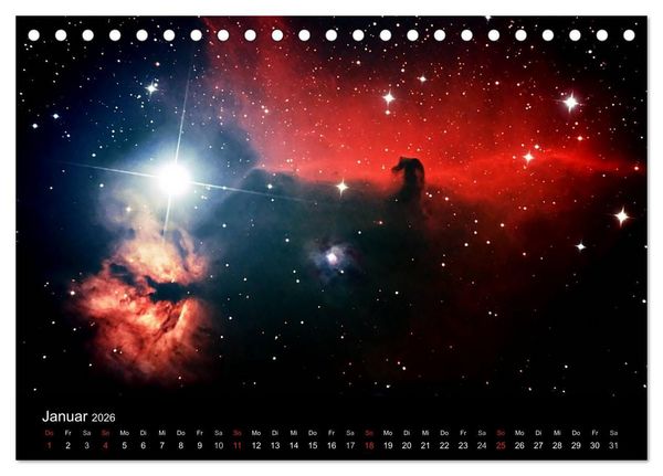 Produktbild: Die Galaxie im Garten (Tischkalender 2026 DIN A5 quer), CALVENDO Monatskalender