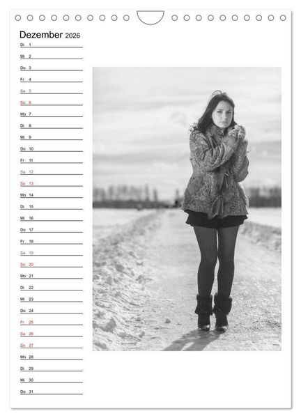 Produktbild: Mode in schwarz und wei&szlig; (Wandkalender 2026 DIN A4 hoch), CALVENDO Monatskalender