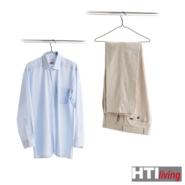 HTI-Living Kleiderbügel-Set, 10-teilig Metall, Kunststoffüberzug