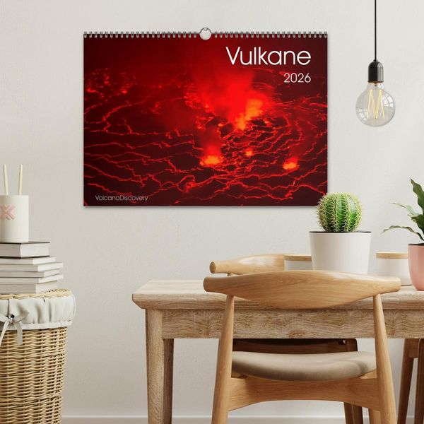Produktbild: Vulkane 2026 (Wandkalender 2026 DIN A3 quer), CALVENDO Monatskalender