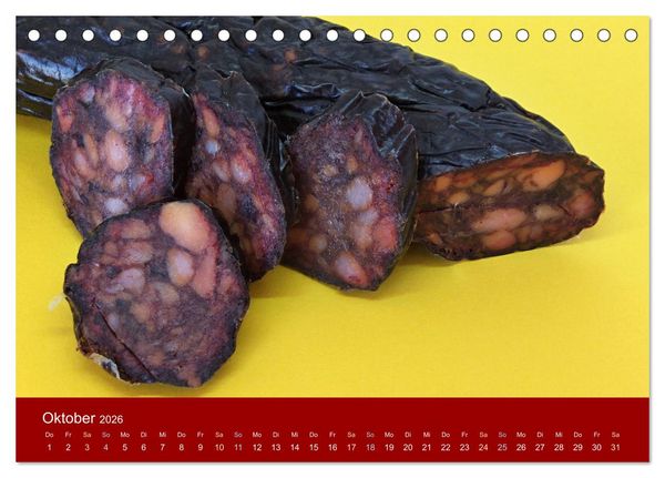 Produktbild: Schinken und Wurst (Tischkalender 2026 DIN A5 quer), CALVENDO Monatskalender