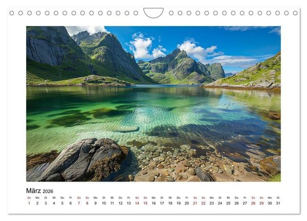 Produktbild: Traumhafte Buchten (Wandkalender 2026 DIN A4 quer), CALVENDO Monatskalender