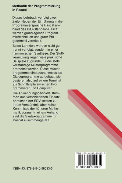 Produktbild: Methodik der Programmierung in Pascal