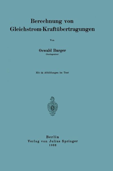 Produktbild: Berechnung von Gleichstrom-Kraft&uuml;bertragungen