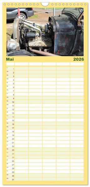 Produktbild: Familienplaner 2026 - Ford Flathead V8 Motoren mit 5 Spalten (Wandkalender, 21 x 45 cm) CALVENDO