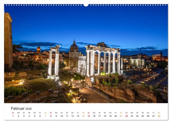 Produktbild: Rom &ndash; Geschichte, Glanz und Gassen (hochwertiger Premium Wandkalender 2026 DIN A2 quer), Kunstdruck in Hochglanz