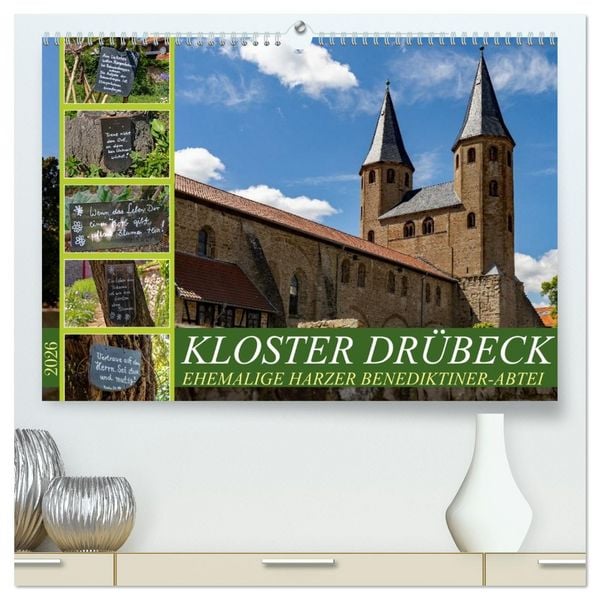 Produktbild: Kloster Dr&uuml;beck-Ehemalige Harzer Benediktiner-Abtei (hochwertiger Premium Wandkalender 2026 DIN A2 quer), Kunstdruck in Hochglanz