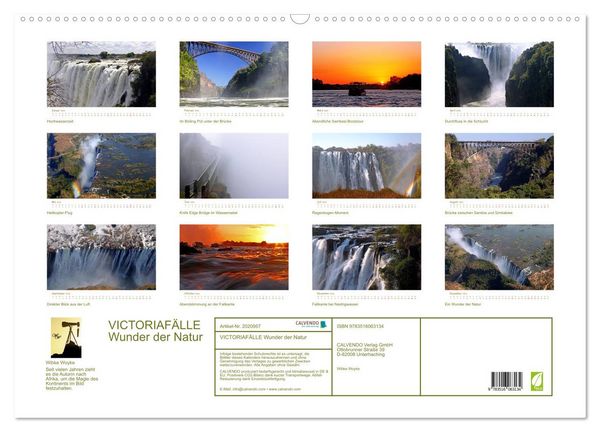 Produktbild: VICTORIAF&Auml;LLE Wunder der Natur (Wandkalender 2026 DIN A2 quer), CALVENDO Monatskalender