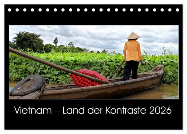 Produktbild: Vietnam &ndash; Land der Kontraste 2026 (Tischkalender 2026 DIN A5 quer), CALVENDO Monatskalender