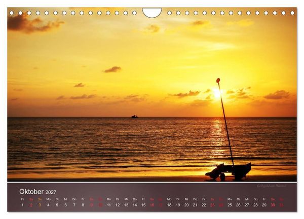 Produktbild: Farben am Meer (Wandkalender 2027 DIN A4 quer), CALVENDO Monatskalender