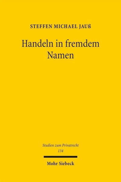 Produktbild: Handeln in fremdem Namen