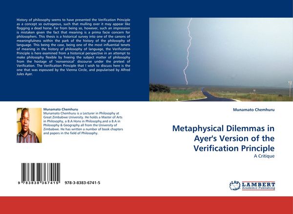 Produktbild: Metaphysical Dilemmas in Ayer''s Version of the Verification Principle