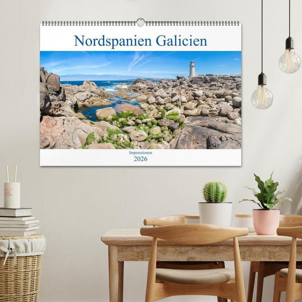 Produktbild: Nordspanien Galicien (Wandkalender 2026 DIN A2 quer), CALVENDO Monatskalender