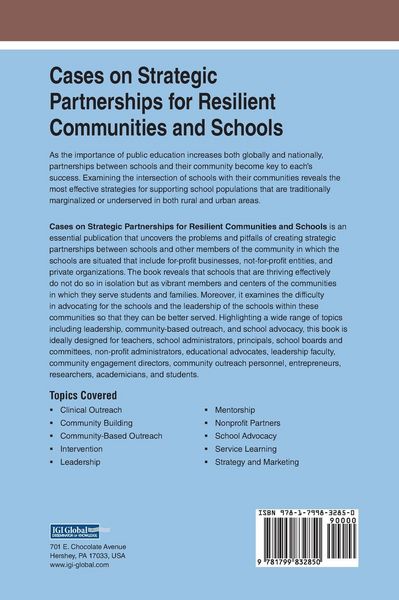 Produktbild: Cases on Strategic Partnerships for Resilient Communities and Schools