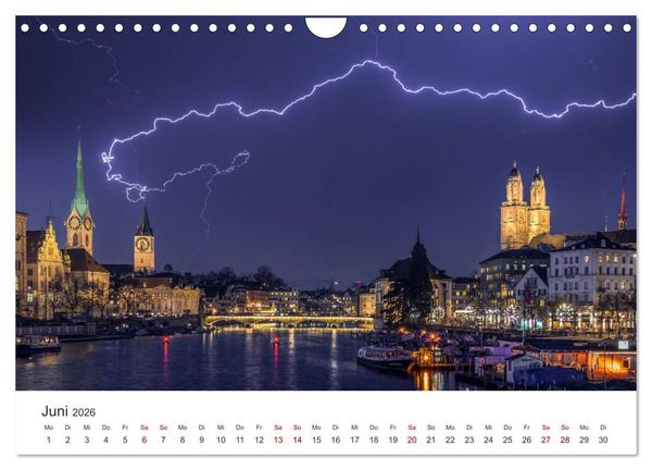 Produktbild: Schweiz - Die sch&ouml;nsten St&auml;dte (Wandkalender 2026 DIN A4 quer), CALVENDO Monatskalender