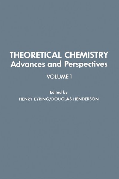Produktbild: Theoretical Chemistry Advances and Perspectives