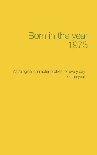 Produktbild: Born in the year 1973