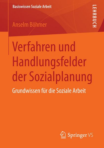 Produktbild: Verfahren und Handlungsfelder der Sozialplanung