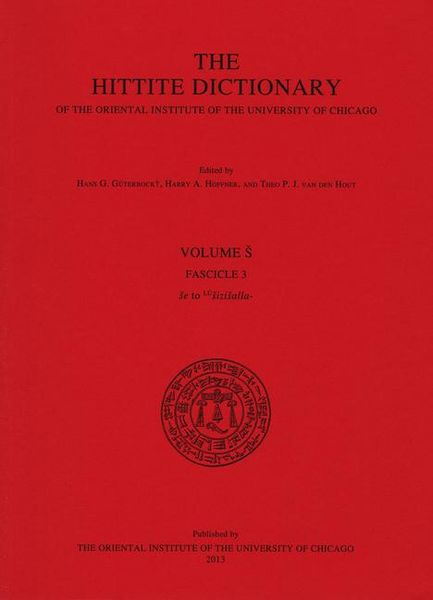 Produktbild: Hittite Dictionary of the Oriental Institute of the University of Chicago. Volume S, fascicle 3