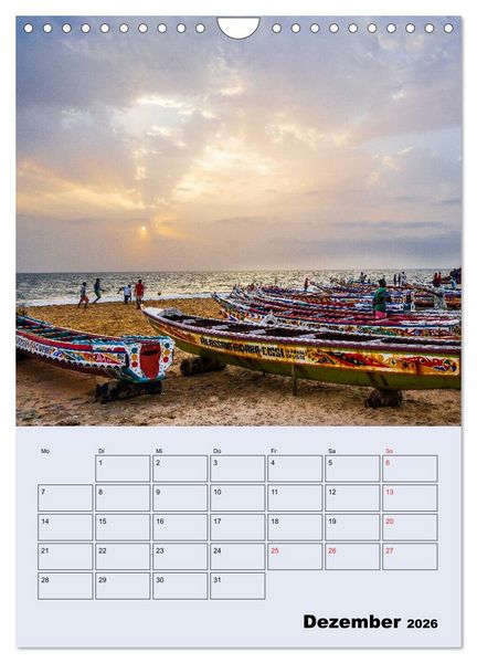 Produktbild: Lebendiges Westafrika - Mauretanien, Senegal, Guinea, Bissau (Wandkalender 2026 DIN A4 hoch), CALVENDO Monatskalender