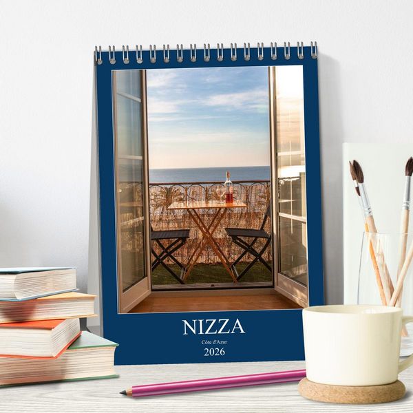 Produktbild: Nizza &ndash; Cote d'Azur 2026 (Tischkalender 2026 DIN A5 hoch), CALVENDO Monatskalender