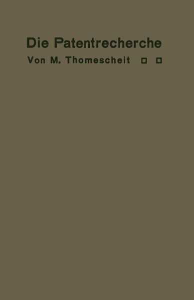 Produktbild: Die Patentrecherche