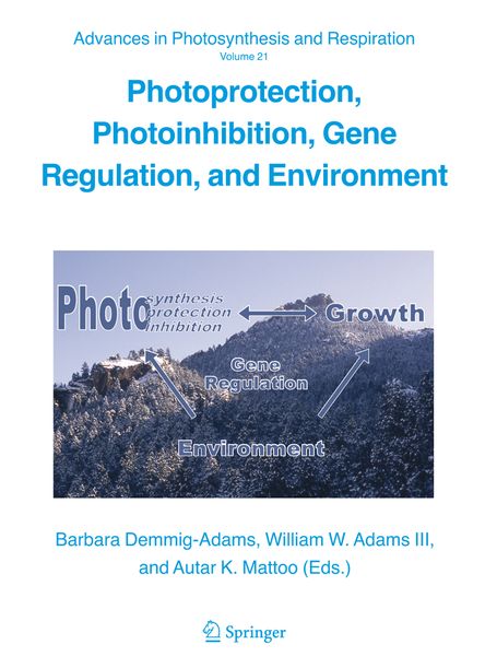 Produktbild: Photoprotection, Photoinhibition, Gene Regulation, and Environment
