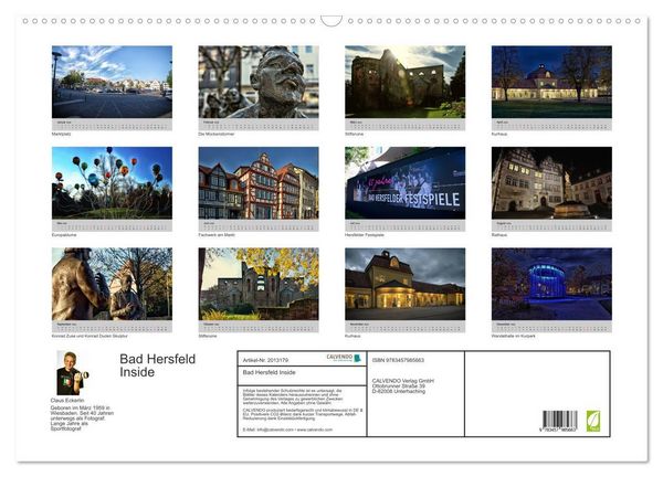 Produktbild: Bad Hersfeld Inside (Wandkalender 2026 DIN A2 quer), CALVENDO Monatskalender