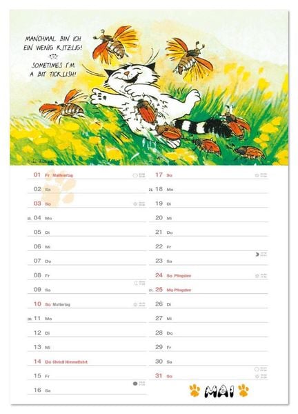 Produktbild: Kater Jacob: kleine Katzenweisheiten (Wandkalender 2026 DIN A4 hoch), CALVENDO Monatskalender