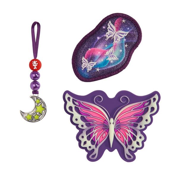 Produktbild: STEP BY STEP&reg; Schulrucksack Zubeh&ouml;rset Magic Mags Glow in the Dark, Butterfly Night Ina