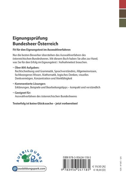 Produktbild: Eignungspr&uuml;fung Bundesheer &Ouml;sterreich
