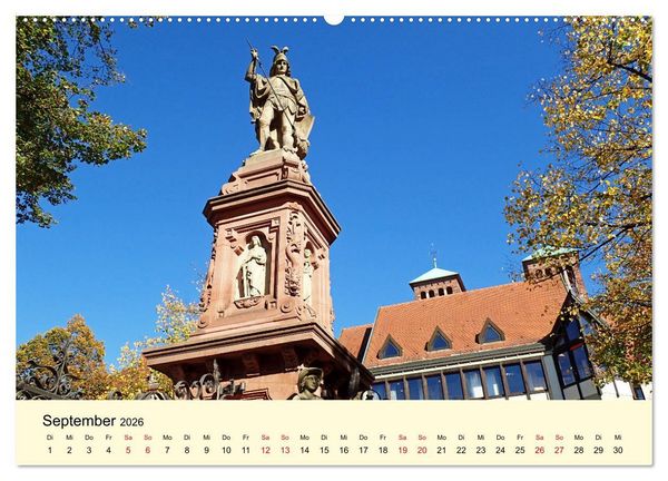 Produktbild: Willkommen in Bensheim an der Bergstra&szlig;e (Wandkalender 2026 DIN A2 quer), CALVENDO Monatskalender