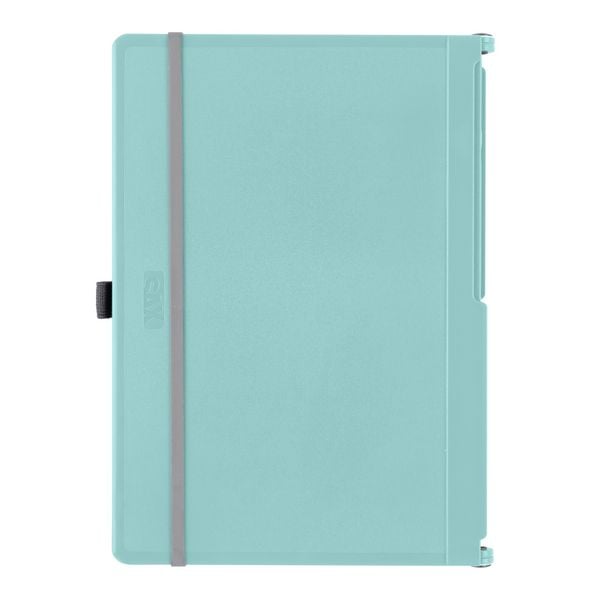 Produktbild: SAX Klemmbrett Design faltbar A5 auf A4, aqua
