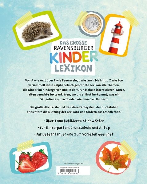 Produktbild: Ravensburger Lexika - Das gro&szlig;e Ravensburger Kinderlexikon von A bis Z