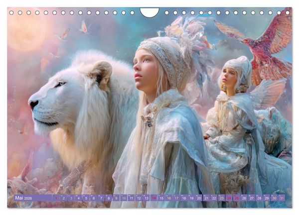 Produktbild: Paradiesische Welt - Fantasiewerke (Wandkalender 2026 DIN A4 quer), CALVENDO Monatskalender