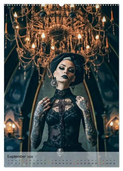 Produktbild: Gothic ist cool (hochwertiger Premium Wandkalender 2026 DIN A2 hoch), Kunstdruck in Hochglanz