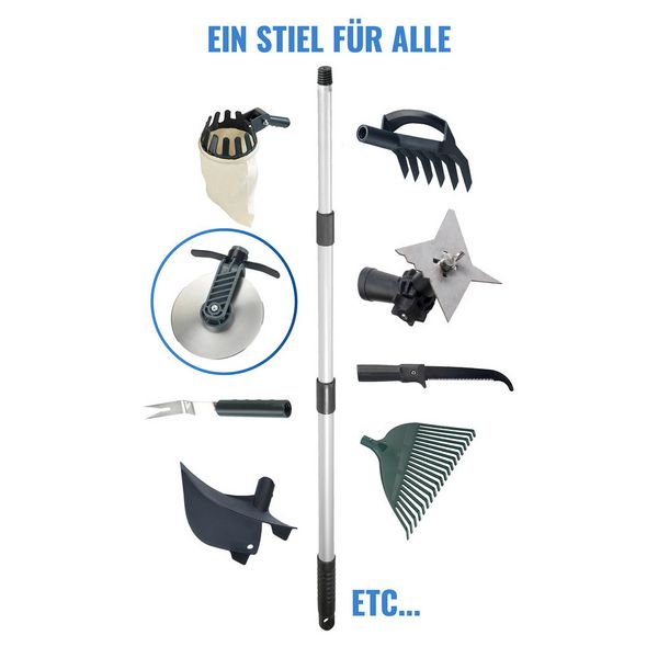 Produktbild: Rasenkanten-Roller Mod. Cut mit Teleskopstiel, ausziehbar von 56 bis 122 cm