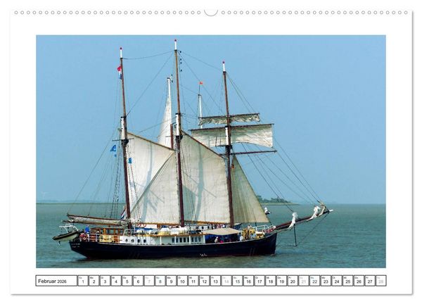 Produktbild: Segelspektakel in Bremerhaven. Die Sail (hochwertiger Premium Wandkalender 2026 DIN A2 quer), Kunstdruck in Hochglanz