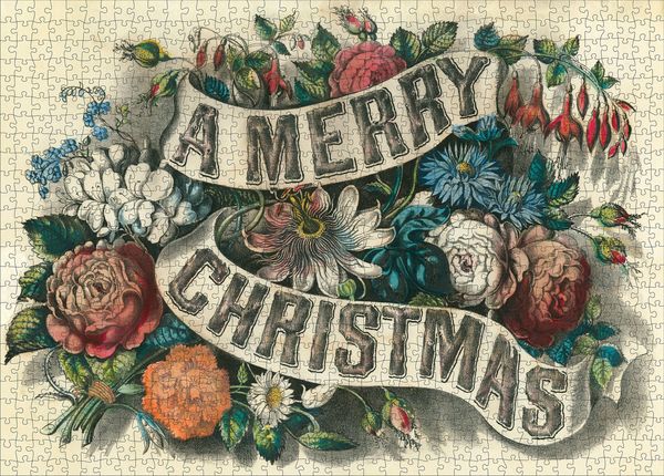 Produktbild: John Derian Paper Goods: Merry Christmas 1,000-Piece Puzzle