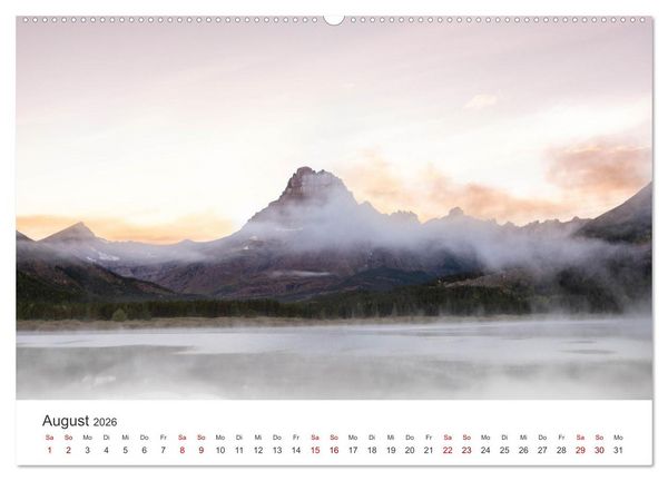 Produktbild: Glacier Nationalpark - Eine Reise in den bezaubernden Nationalpark. (hochwertiger Premium Wandkalender 2026 DIN A2 quer), Kunstdruck in Hochglanz